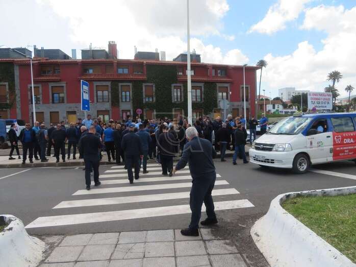 Huelga de los taxistas de Telde/TA.